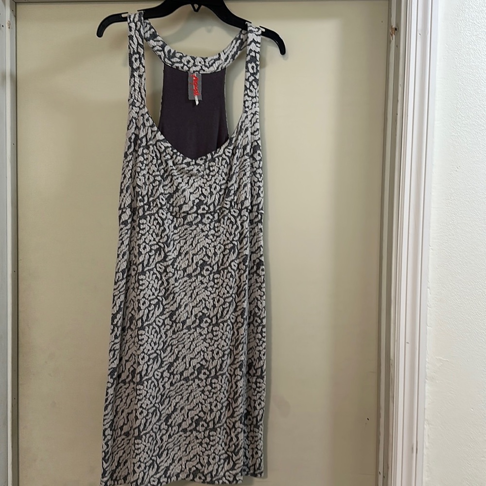Free People racer back body con dress, worn a few times, size L